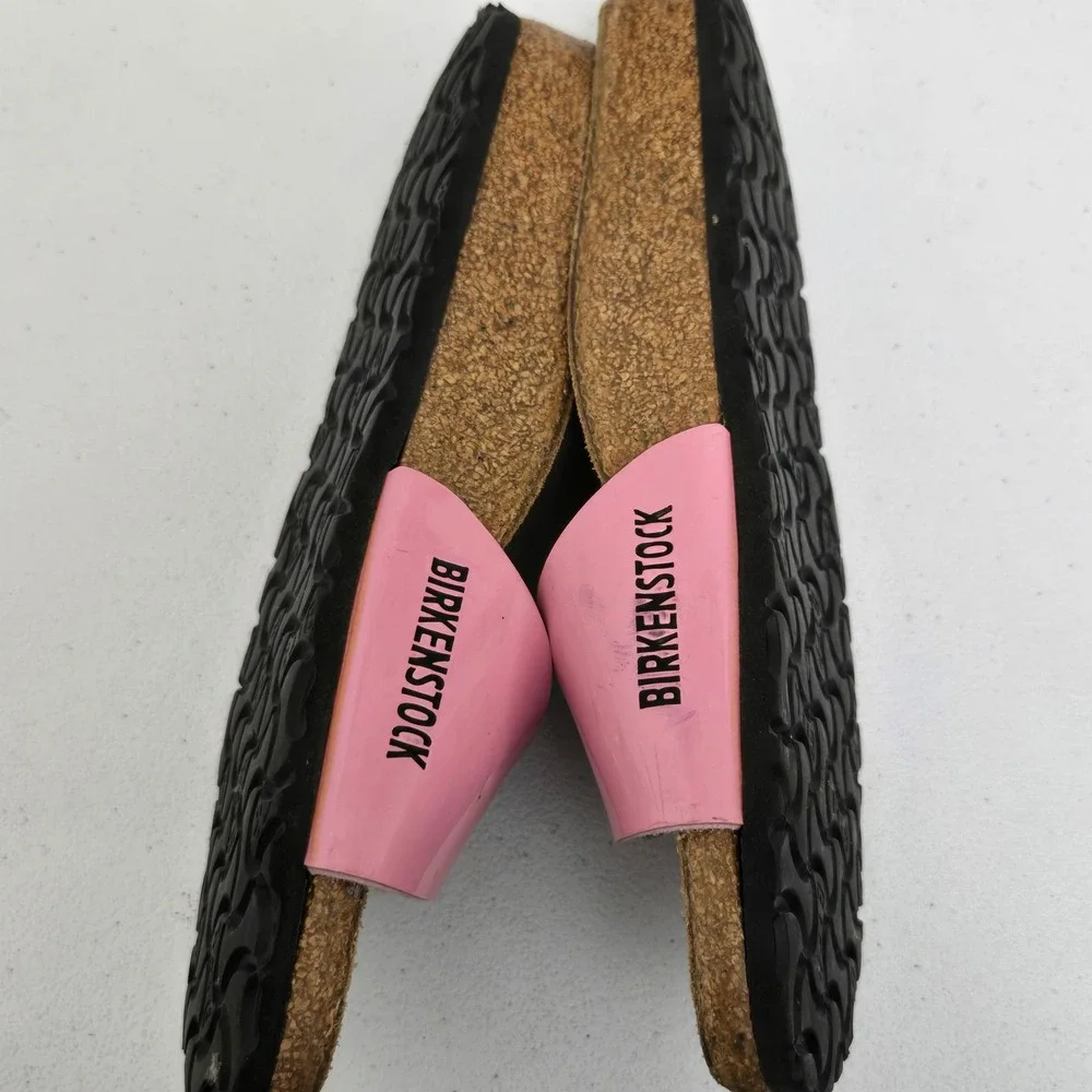 Birkenstock Women Size 37 Pink Patent Leather Slide Sandals Lightweight Summer - Picture 3 of 7